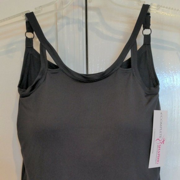 Mastectomy Camisole with Integrated Prosthetics, Small w B Cup, NWT, Black, Cut- - Picture 2 of 8